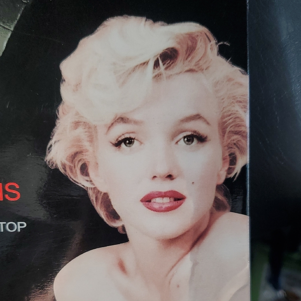 Marilyn Monroe Black Opaque Thigh Highs with Lace Cuff